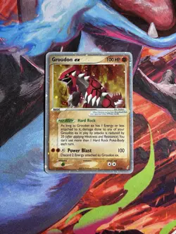 GROUDON EX 2006 POKEMON CARD EX CRYSTAL GUARDIANS ULTRA RARE 93/100 HOLO - Image 1