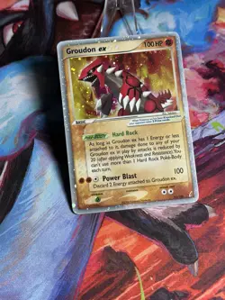 GROUDON EX 2006 POKEMON CARD EX CRYSTAL GUARDIANS ULTRA RARE 93/100 HOLO - Image 3