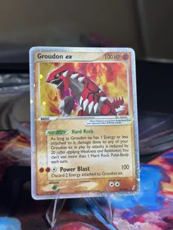 GROUDON EX 2006 POKEMON CARD EX CRYSTAL GUARDIANS ULTRA RARE 93/100 HOLO - Image 4