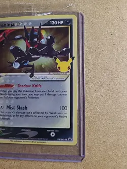 Pokemon TCG Greninja Gold Star SWSH144 Celebrations Black Star Promo Card Sealed - Image 3
