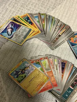 Pokemon TCG Bulk Card Lot 1000 + Cards Holo Reverse/Common SV Paldean 151 Mega + - Image 4