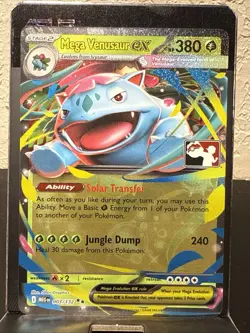Mega Venusaur EX Holo Double Rare Holo Card 003/132 Prize Pack Series 8 NM - Image 1