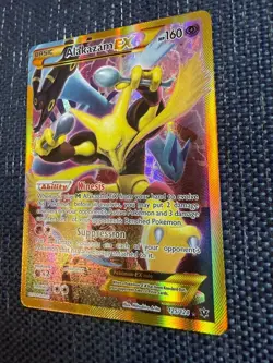 Alakazam EX 125/124 XY Fates Collide 2016 Secret Holo Rare Pokemon Card TCG - Image 2