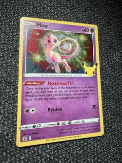 Mew 011/025 **Holo Error**Celebrations Holo 2025 25th Anniversary Pokemon Card - Image 3