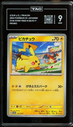 - TAG 9 - Pikachu - 120/SV-P 120/SV-P Sv-P Promotional Cards Regular (Japanese) - Image 1