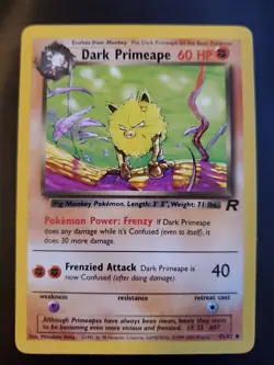 Dark Primeape 43/82 Team Rocket Pokemon Card (Uncommon) NM - Image 1
