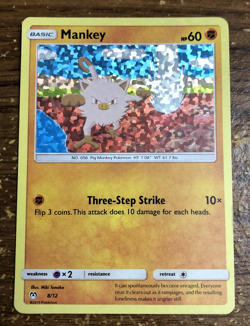 Pokemon Card Mankey 8/12 McDonalds Promos Holo Promo - Image 1
