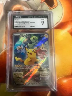 Pikachu Chinese Promo 001/SV-P CGC Graded 9 Pokemon Trading Card Game - Image 1