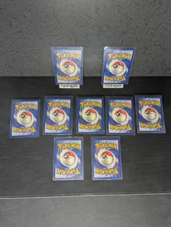 Pokemon TCG Base Set Shadowless 9 Card Lot Uncommon-Common (LP-MP) - Image 2