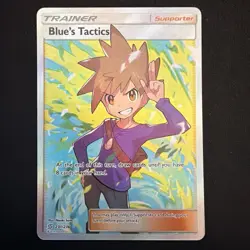 Pokemon TCG Blue's Tactics Holo Full Art Ultra Rare Card 231/236 Unified Minds - Image 1