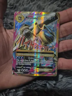Pokemon TCG Mega M Blastoise EX Evolutions Full Art Ultra Rare Holo Card 102/108 - Image 1