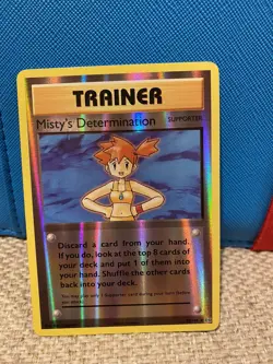 Mistys Determination 80/108 Reverse Holo XY Evolutions Pokemon Card - - Image 1