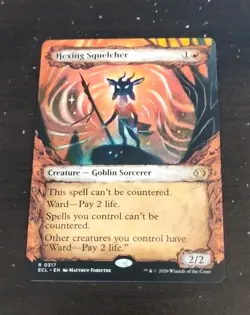 1x Hexing Squelcher (Showcase) Rare MTG Lorwyn Eclipsed NM - Image 1
