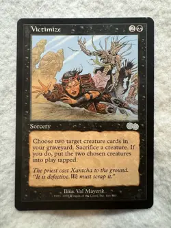 MTG - Victimize - Never Played - Urza's Saga #166 - NM+ - Uncommon - EN - Reg - Image 1