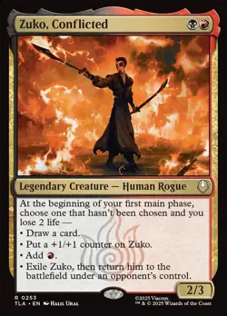 MTG Zuko, Conflicted Avatar: The Last Airbender 0253 Regular Rare - Image 1