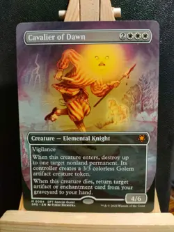 Cavalier of Dawn (Borderless) - Special Guests - M20 - NM (see pics) MTG - Image 1