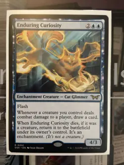 Enduring Curiosity Duskmourn: House of Horror RARE MTG - Image 1