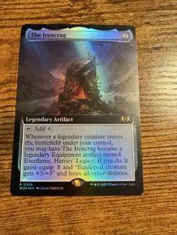 MTG Magic The Gathering FOIL Extended Art The Irencrag - Image 1