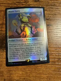 MTG Magic The Gathering FOIL Mister Gutsy - Image 1