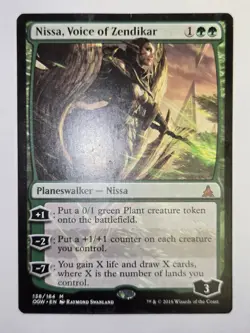 MTG Nissa, Voice of Zendikar Oath of the Gatewatch 138/164 Regular Mythic D - Image 2