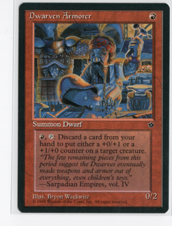 MTG - Dwarven Armorer - Normal - Fallen Empires - LP - Image 1