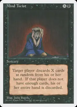 MTG Mind Twist 4th Edition Regular Rare - Image 1