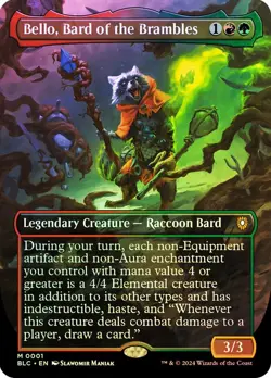 Bello, Bard of the Brambles (Borderless) M Commander: Bloomburrow 1 NM - Image 1