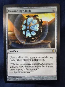 Unwinding Clock x1 MTG New Phyrexia Magic Light Play LP English - Image 1