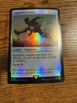 MTG Magic The Gathering FOIL Lightning Greaves - Image 1