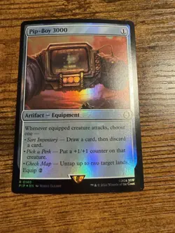 MTG Magic The Gathering FOIL Pip-Boy 3000 - Image 1