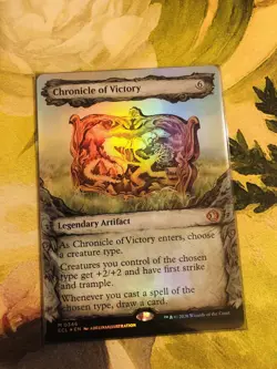 MTG Magic The Gathering Lorwyn Eclipsed CHRONICLE OF VICTORY Showcase Foil MINT - Image 1