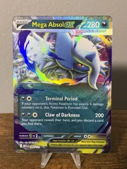 Pokemon TCG Mega Evolution Absol EX 086/132 Double Rare - Image 1