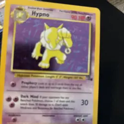 1999 Pokemon HYPNO 8/62 Fossil Set Holo Rare Card Vintage WOTC - Image 5