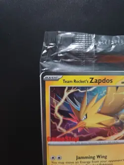 Pokemon TCG Team Rocket’s Zapdos - Destined Rivals GameStop Promo, Sealed - Image 2