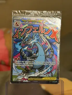 Pokemon Mega Charizard X ex 023 Me: Mega Evolution Promo Holo Sealed w/Oricorio - Image 5