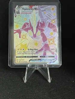 Pokemon TCG Toxtricity VMAX Shiny Holo Rare Card Shining Fates SV113/SV122 - Image 1