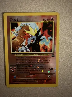 Entei #34 Black Star Promo Reverse Holo WotC Pokemon TCG HP Crease - Image 1