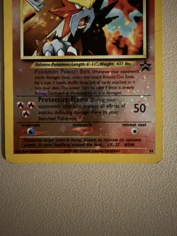 Entei #34 Black Star Promo Reverse Holo WotC Pokemon TCG HP Crease - Image 2