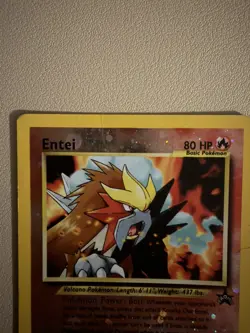 Entei #34 Black Star Promo Reverse Holo WotC Pokemon TCG HP Crease - Image 3