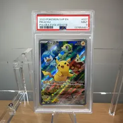 2023 POKEMON SVP EN PALDEA EVOLVED ETB PROMO #027 PIKACHU - PSA 9 MINT - Image 1