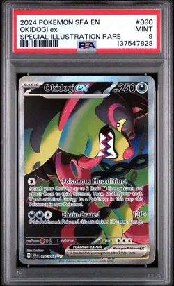 2024 Pokemon SV Shrouded Fable Okidogi ex #090/064 PSA 9 SIR - Image 1