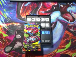Heavy 22.53g Pokemon Mega Evolutions WEIGHTED BOOSTER PACK - Gold Mega LucarioU - Image 1