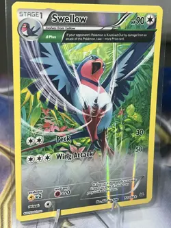 Swellow (72 Delta) 72/108 Pokemon XY Roaring Skies Reverse Holo Rare NM - Image 2