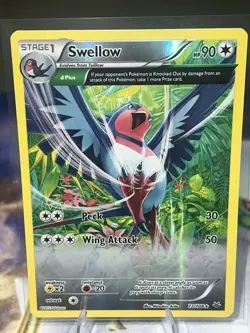 Swellow (72 Delta) 72/108 Pokemon XY Roaring Skies Reverse Holo Rare NM - Image 4