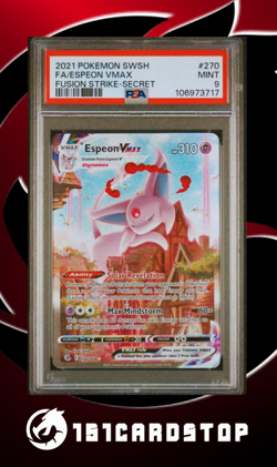 💢Pokemon TCG - Espeon VMAX - 270/264 - Secret Rare - Fusion Strike - PSA 9💢 - Image 1