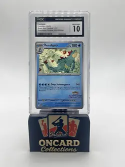 POKEMON CGC 10 GEM MINT FERALIGATR ILLUSTRATION CONTEST WINNER 2024 #213 PROMO - Image 1