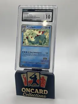 POKEMON CGC 10 GEM MINT FERALIGATR ILLUSTRATION CONTEST WINNER 2024 #213 PROMO - Image 2