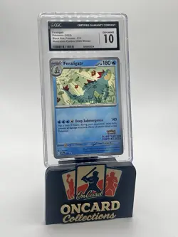 POKEMON CGC 10 GEM MINT FERALIGATR ILLUSTRATION CONTEST WINNER 2024 #213 PROMO - Image 3