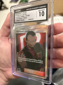 Giovanni's Exile 67/68 Hidden Fates Ultra Rare Holo Pokemon 2019 CGC Gem Mint 10 - Image 2