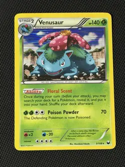Pokemon Black & White Dark Explorers VENUSAUR Holo Rare 3/108 - Image 1
